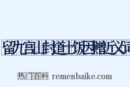 留九宫山封道士饭因赠近义词是什么意思的图片